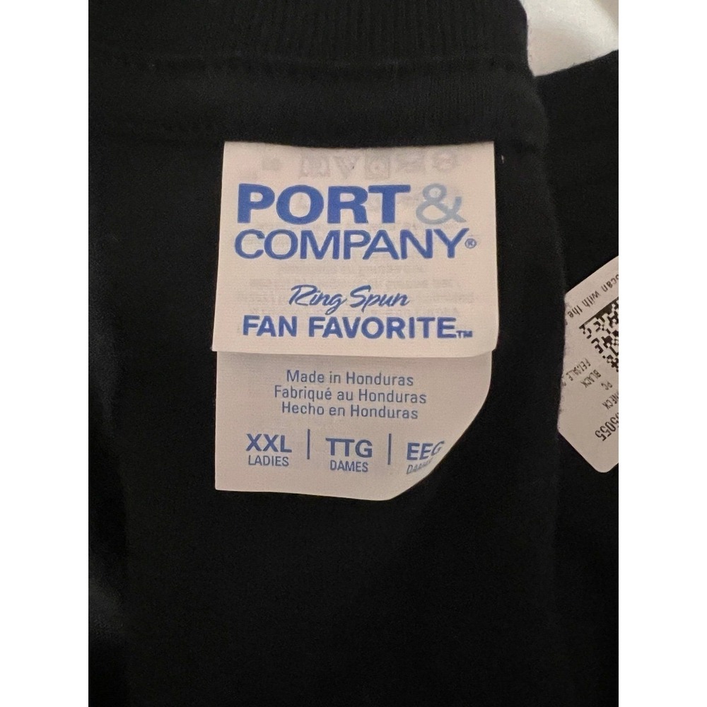 Port & Company T-Shirt Women XXL Black Excellent Valdosta State Blazers V-Neck - Picture 5 of 6
